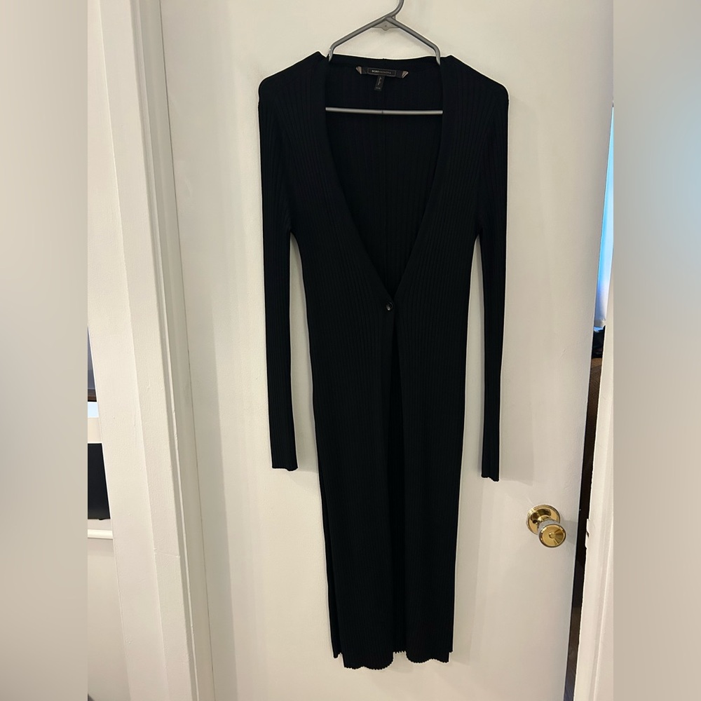 BCBGMaxAzria Black Long Sleeve Cardigan